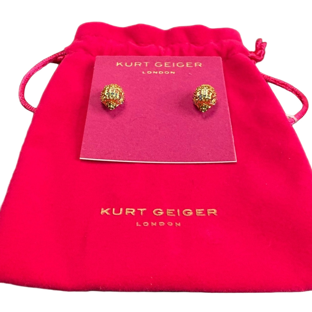 Kurt Geiger London Eagle Stud Earrings | Multicolor Crystal | NWT